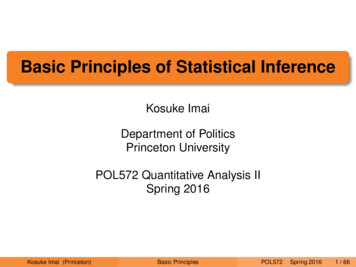 Basic Principles Of Statistical Inference - Harvard University