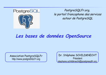 Les SGBD OpenSource - Free