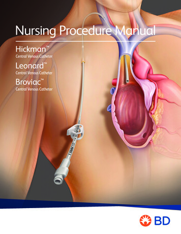 Nursing Procedure Manual - BD