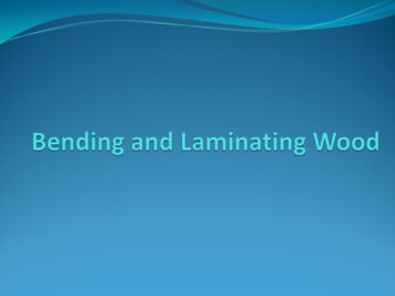 Bending And Laminating Wood - Weebly