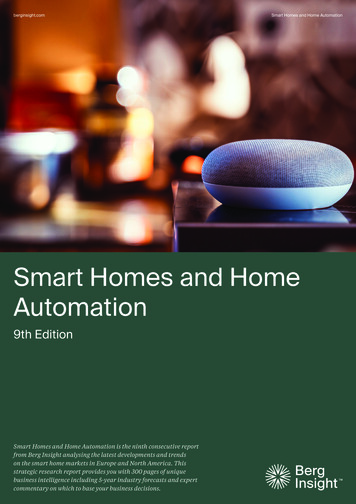 Smart Homes And Home Automation - Media.berginsight 