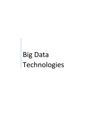 Big Data Technologies - IOE Notes