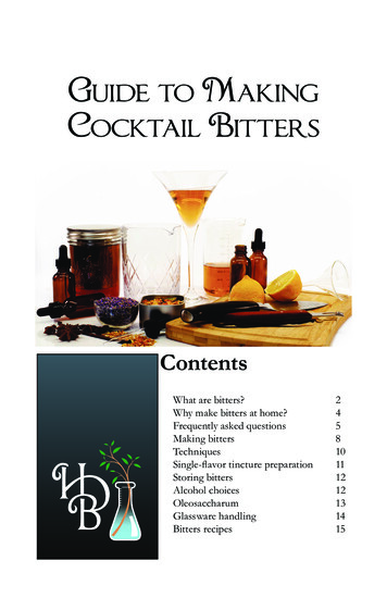 Guide To Making Cocktail Bitters