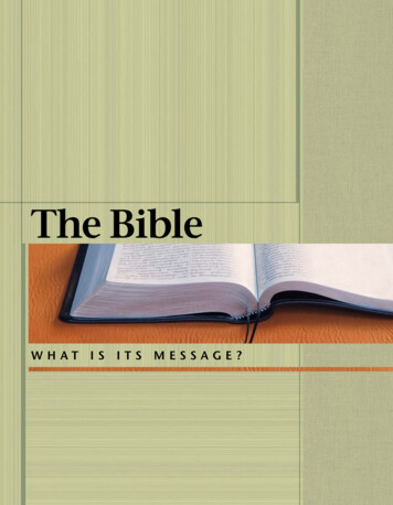 The Bible What Is Its Message? - -a.akamaihd 
