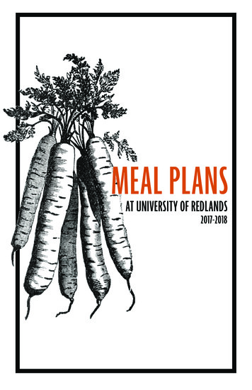 MEAL PLANS - Redlands.edu