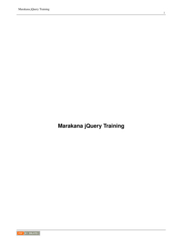 Marakana JQuery Training - Simeonfranklin 
