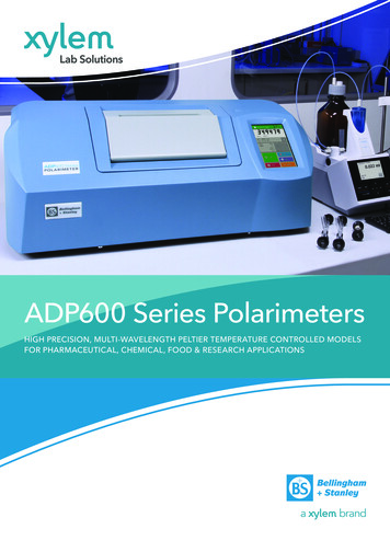 ADP600 Series Polarimeters - Xylem Analytics