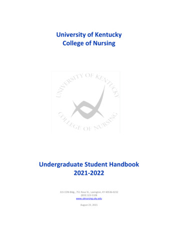 University Of Kentucky College Of Nursing - Uky.edu
