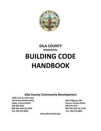 Building Code Handbook - Gila County, Arizona
