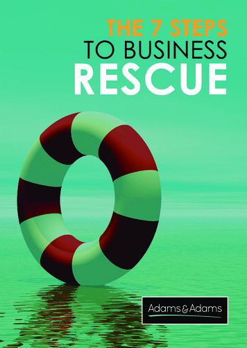 THE 7 STEPS TO BUSINESS RESCUE - Adams & Adams
