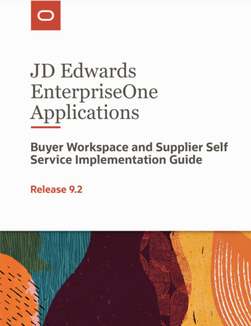 Applications EnterpriseOne JD Edwards - Oracle