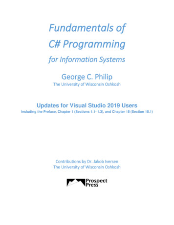 Fundamentals Of C# Programming - F.hubspotusercontent30 