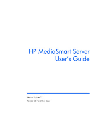 HP MediaSmart Server User’s Guide