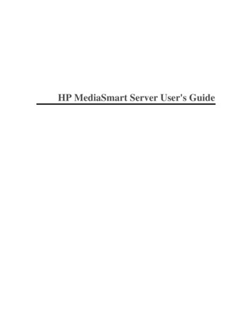 HP MediaSmart Server User's Guide - HP Home Page