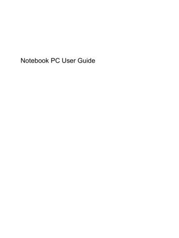 Notebook PC User Guide