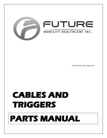 CABLES AND TRIGGERS PARTS MANUAL