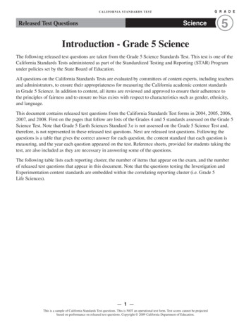 Introduction - Grade 5 Science