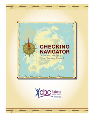 A Guide To Managing Your Checking Account - CBC Federal Credit Union