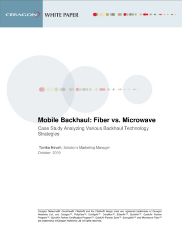 Mobile Backhaul: Fiber Vs. Microwave - Winncom