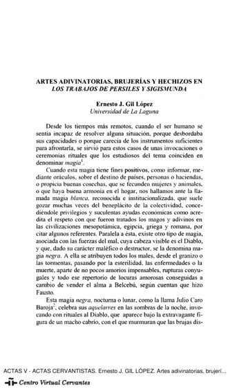 Artes Adivinatorias, Brujerías Y . - Instituto Cervantes