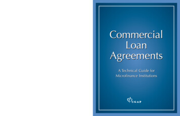 Commercial Loan Agreements - CGAP
