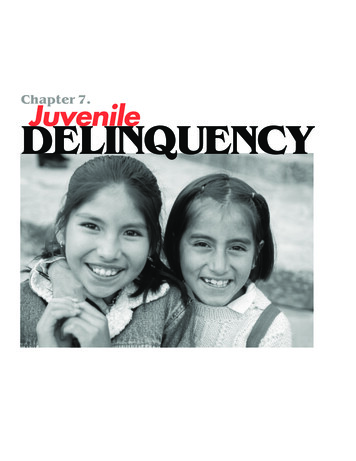 DELINQUENCY Juvenile - United Nations