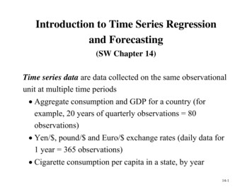 Introduction To Time Series Regression And Forecasting
