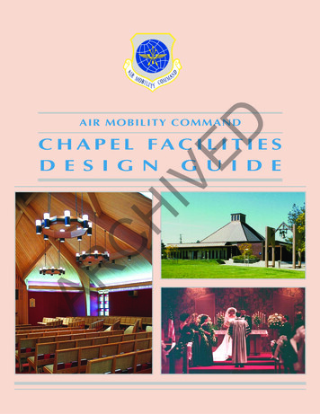 Chapel Facilities - Whole Building Design Guide