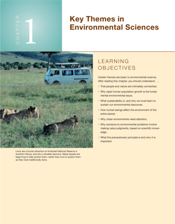Key Themes In Environmental Sciences - Weebly