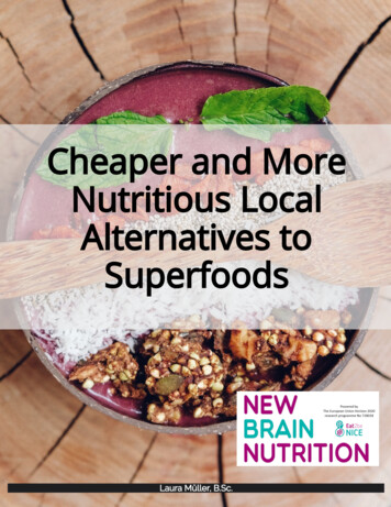 Cheaper And More Nutritious Local Alternatives To Superfoods