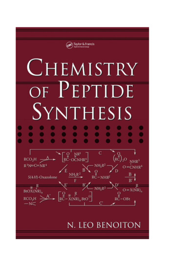 Chemistry Of Peptide Synthesis - Spbu.ru