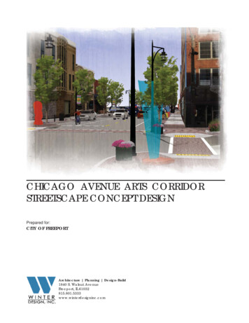 CHICAGO AVENUE ARTS CORRIDOR STREETSCAPE CONCEPT 