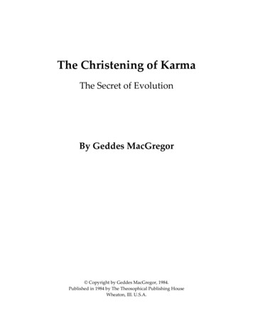 Christening Of Karma - Theosophical