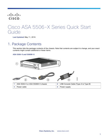 Cisco ASA 5506-X Series Quick Start Guide