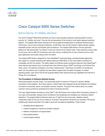 Cisco Catalyst 9300 Series Switches Data Sheet - Zones