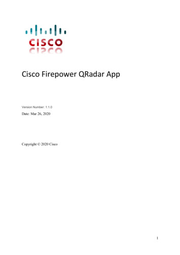 Cisco Firepower QRadar App - IBM Cloud