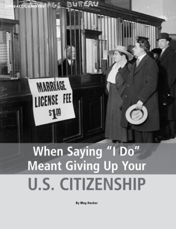 When Saying “I Do” Meant Giving Up Your U.S. Citizenship