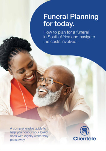 Funeral Planning For Today. - Staging6.freshive.co.za