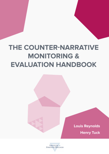 THE COUNTER-NARRATIVE MONITORING & EVALUATION 
