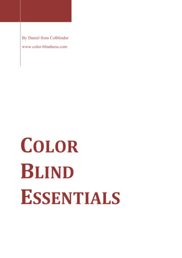 COLOR BLIND ESSENTIALS - All About Color Blindness