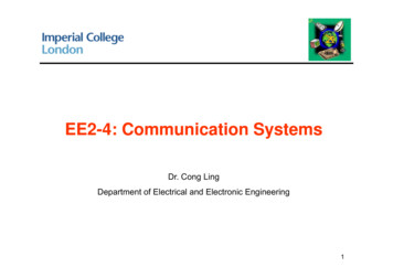 EE2EE2--4: Communication Systems4: Communication 