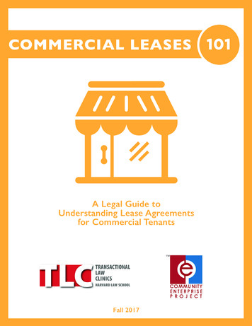 Commercial Leases 101 Legal Toolkit: A Legal Guide To .