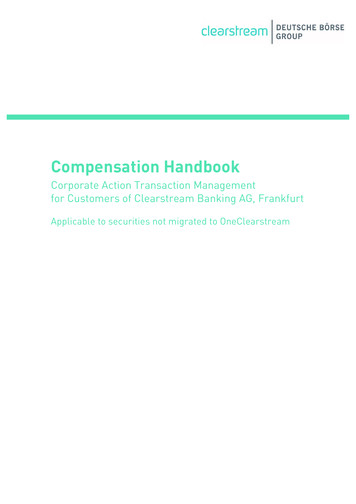 Compensation Handbook - Clearstream