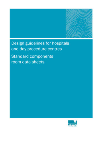 Design Guidelines For Hospitals And Day Procedure Centres .