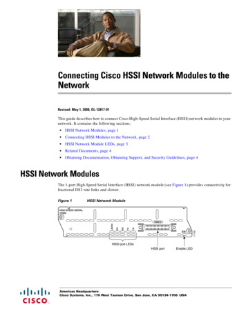Connecting Cisco HSSI Network Modules To The Network