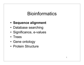 Bioinformatics - Rensselaer Polytechnic Institute