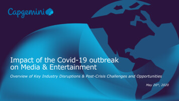 Impact Of The Covid-19 Outbreak On Media & Entertainment