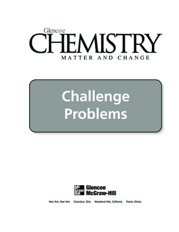 Chemistry Challenge Problems - Weebly