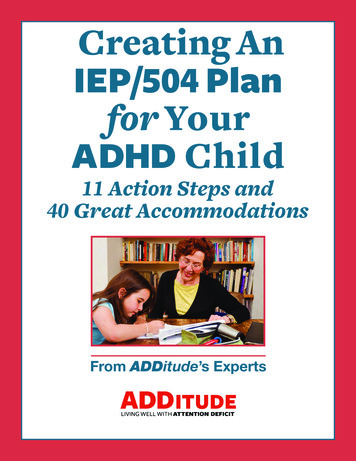 Creating An IEP 504 Plan For Your ADHD Child