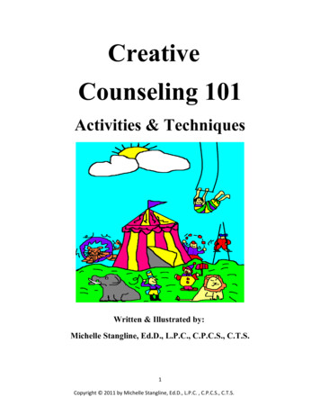 Creative Counseling 101 - CHARLESTON COUNSELING 